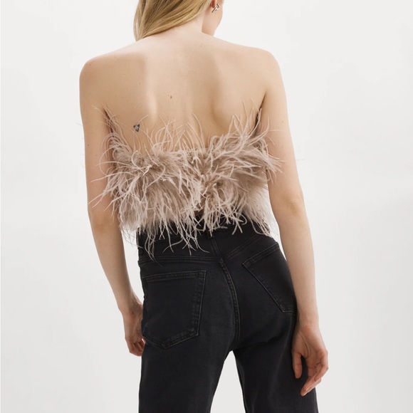 ZAINA Feather Bustier. XS - Picture 2 of 6